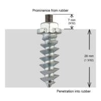 CRAMPONS A VIS POUR PNEUS 30MM