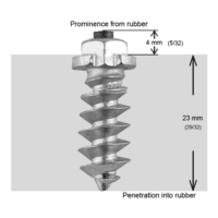 CRAMPONS A VIS POUR PNEUS 25MM